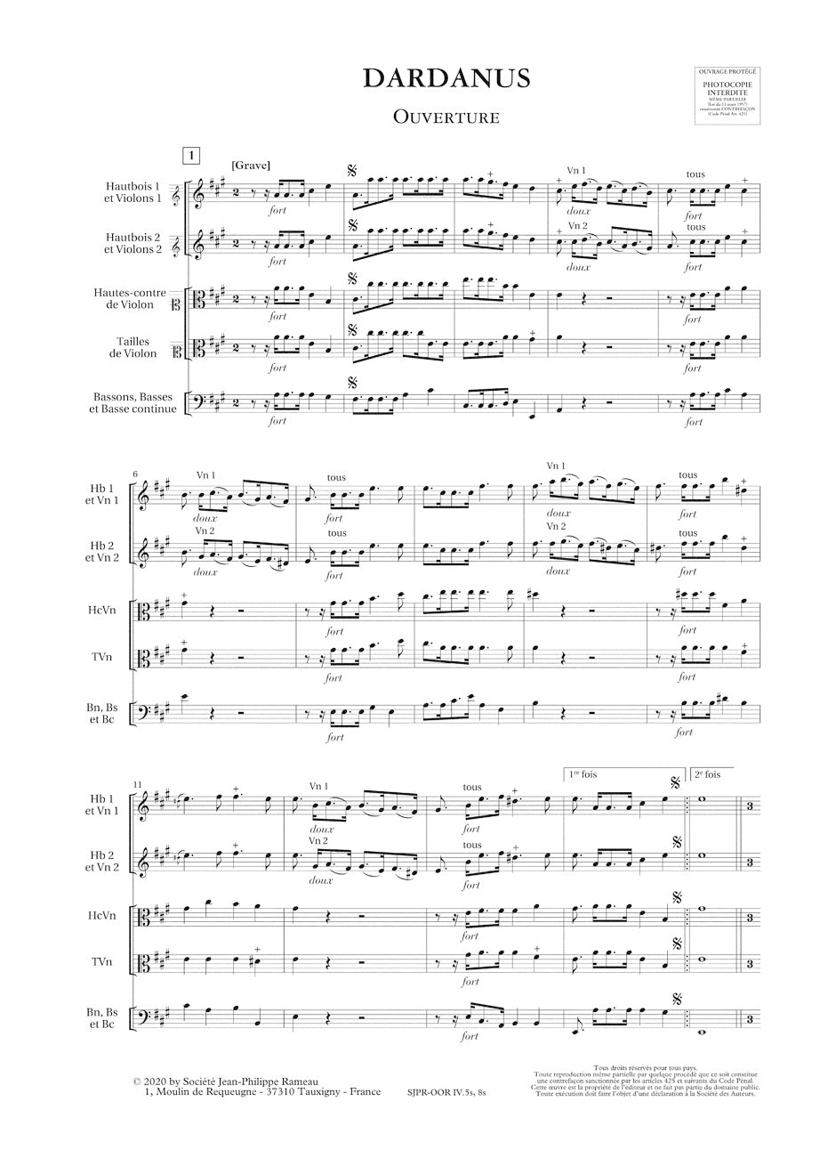 Rameau: Symphonies from Dardanus