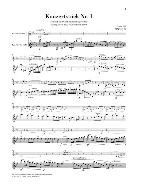 Mendelssohn: Concert Pieces, Opp. 113 and 114 (Version with Piano)