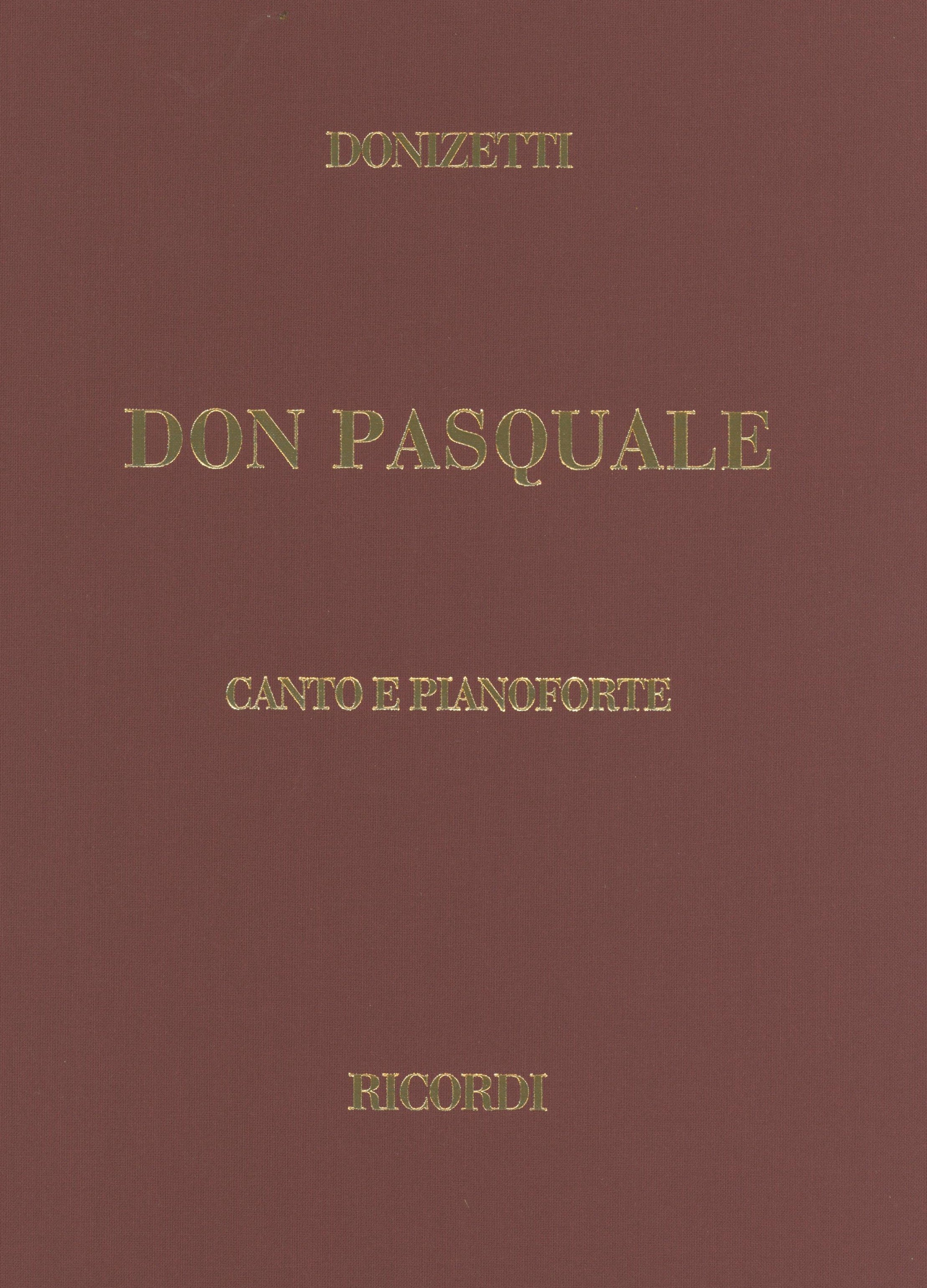 オペラ　ヴォーカルスコア　DON PASQUALE Amazon.co.jp: ドニゼッティ : オペラ「ドン・パスクァーレ