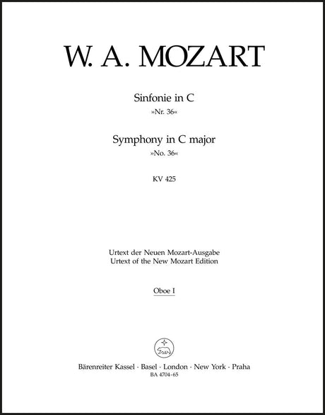 Mozart: Symphony No. 36 in C Major, K. 425