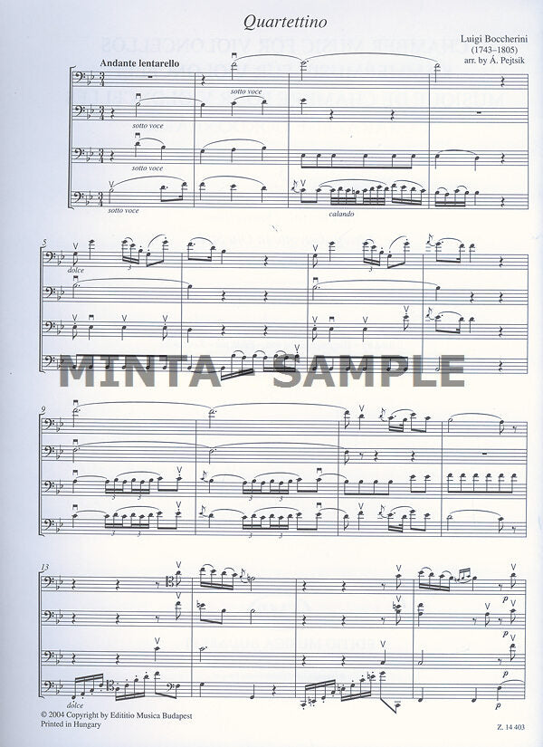 Chamber Music for Cellos - Volume 3 (4 Cellos)