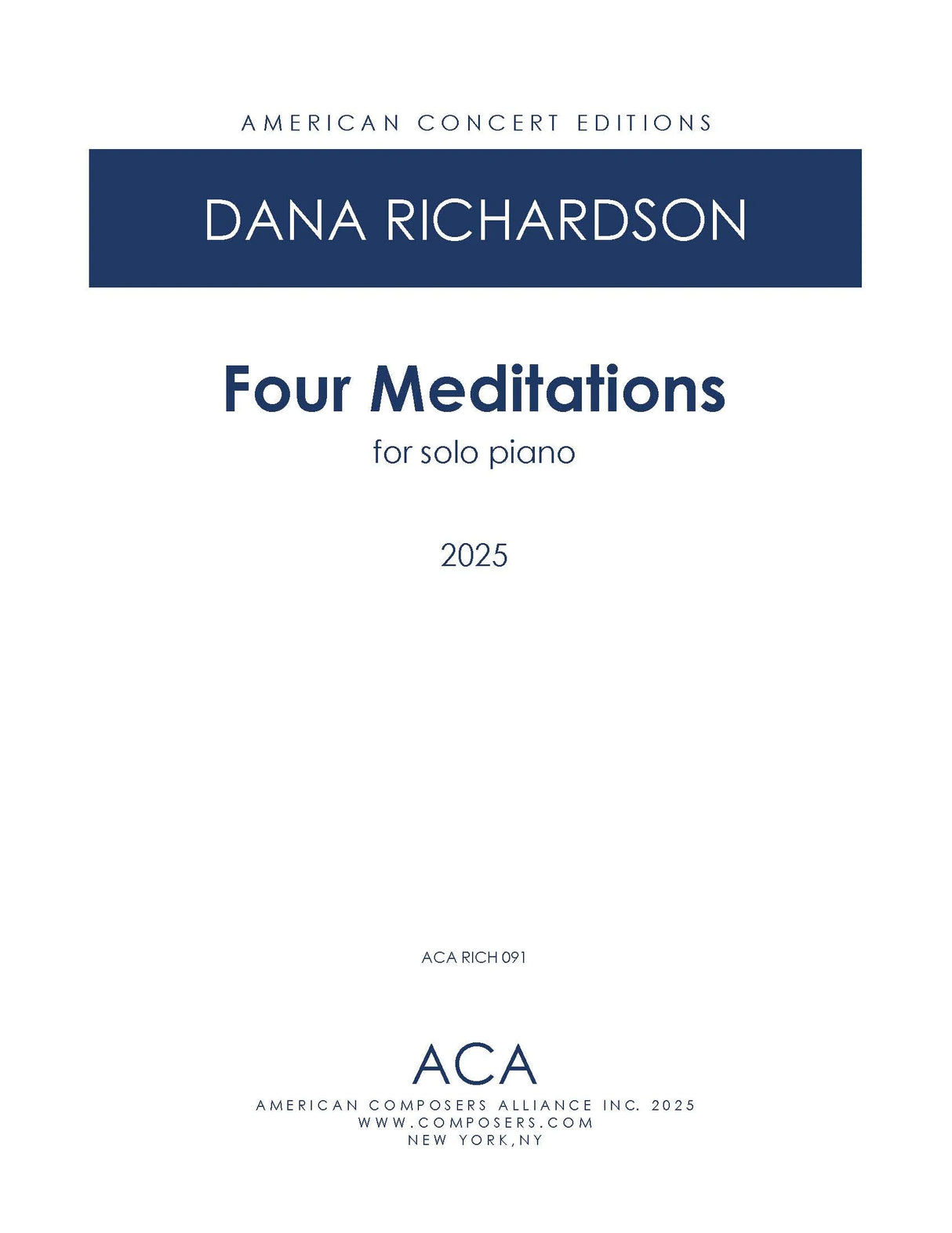 D. Richardson: Four Meditations