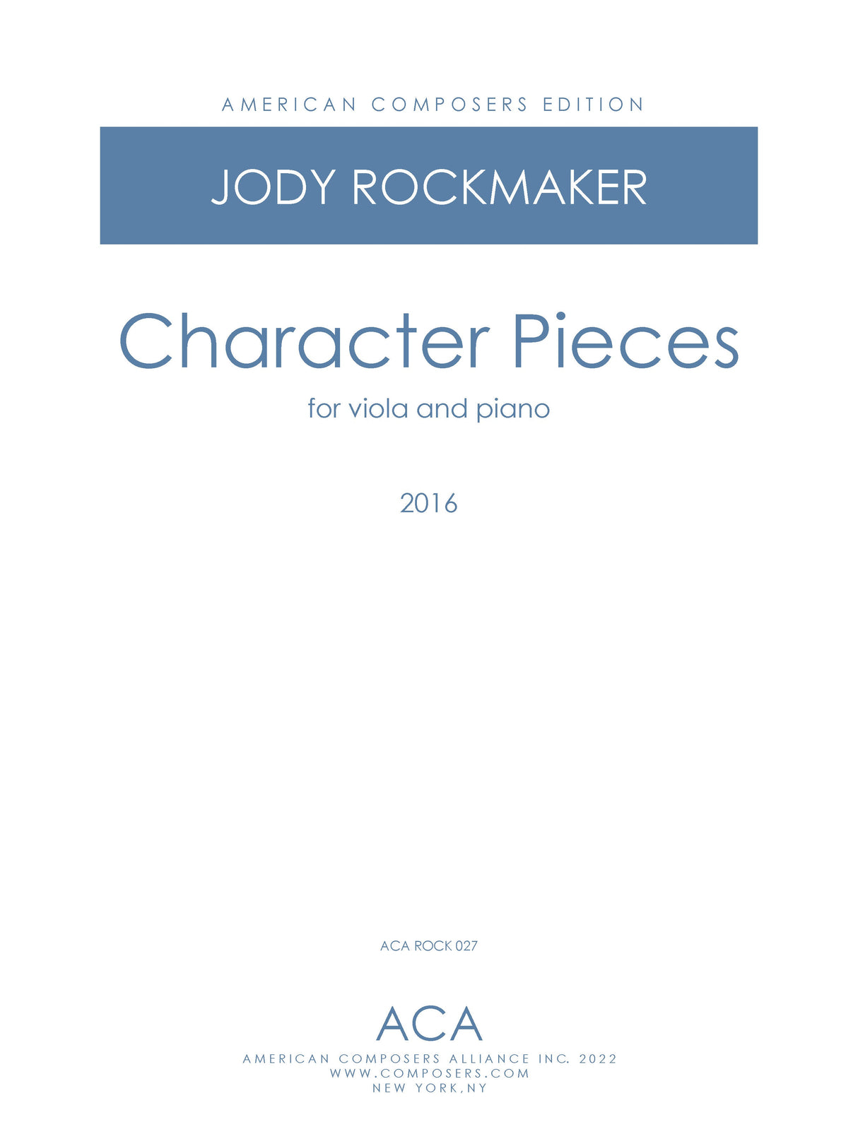Rockmaker: Character Pieces