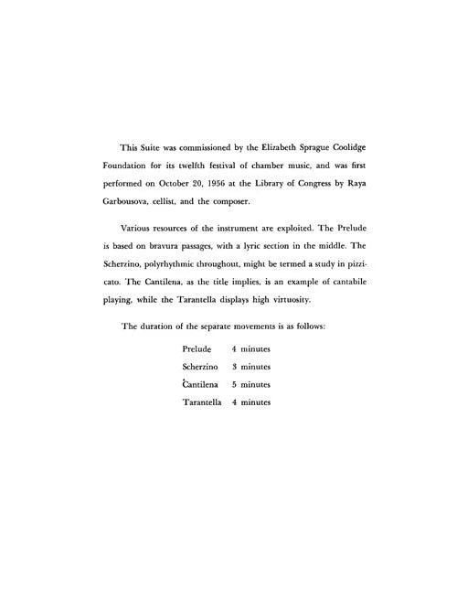 Creston: Suite, Op. 66