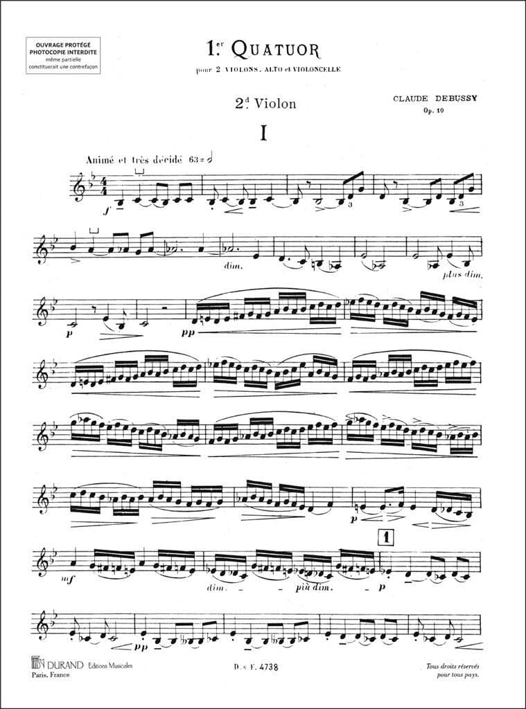 Debussy: String Quartet in G Minor, Op. 10