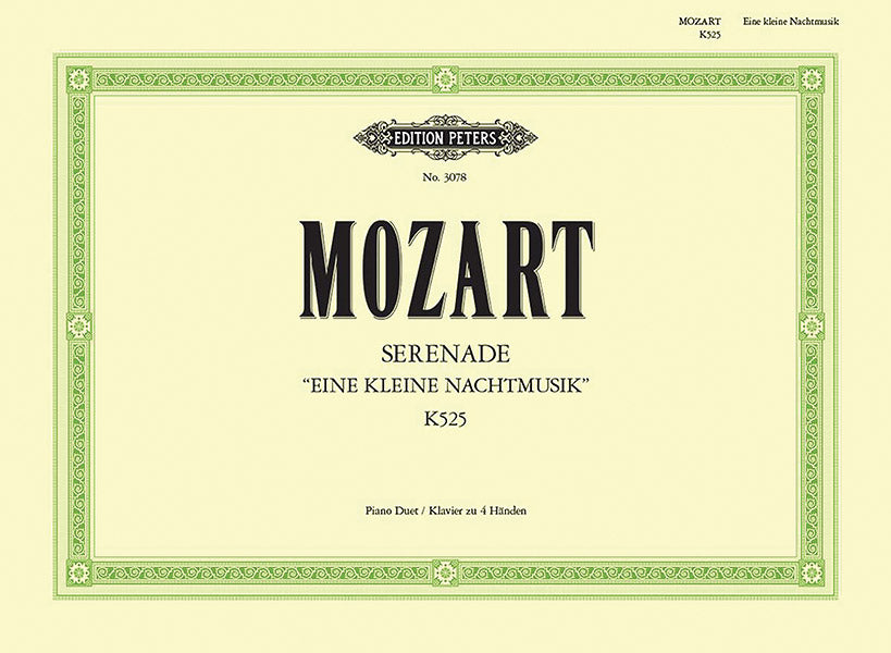 【MOZART】 Mozart: Eine kleine Nachtmusik, K. 525 (arr. for piano 4-hands