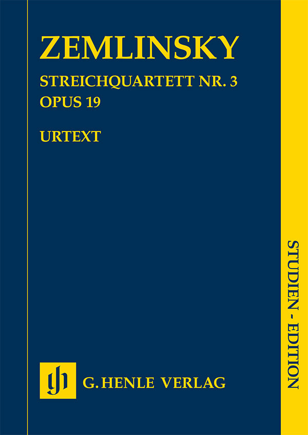 Zemlinsky: String Quartet No. 3, Op. 19