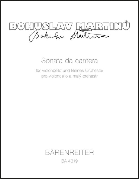 Martinů: Sonata da camera