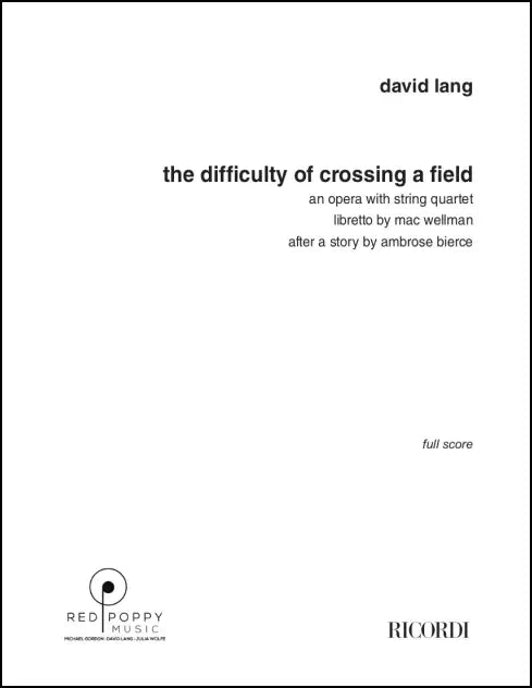 Lang: the difficulty of crossing a field