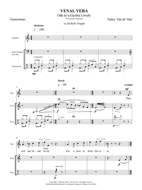 Van de Vate: Venal Vera