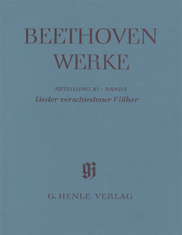 Beethoven: Lieder verschiedener Völker, WoO 158