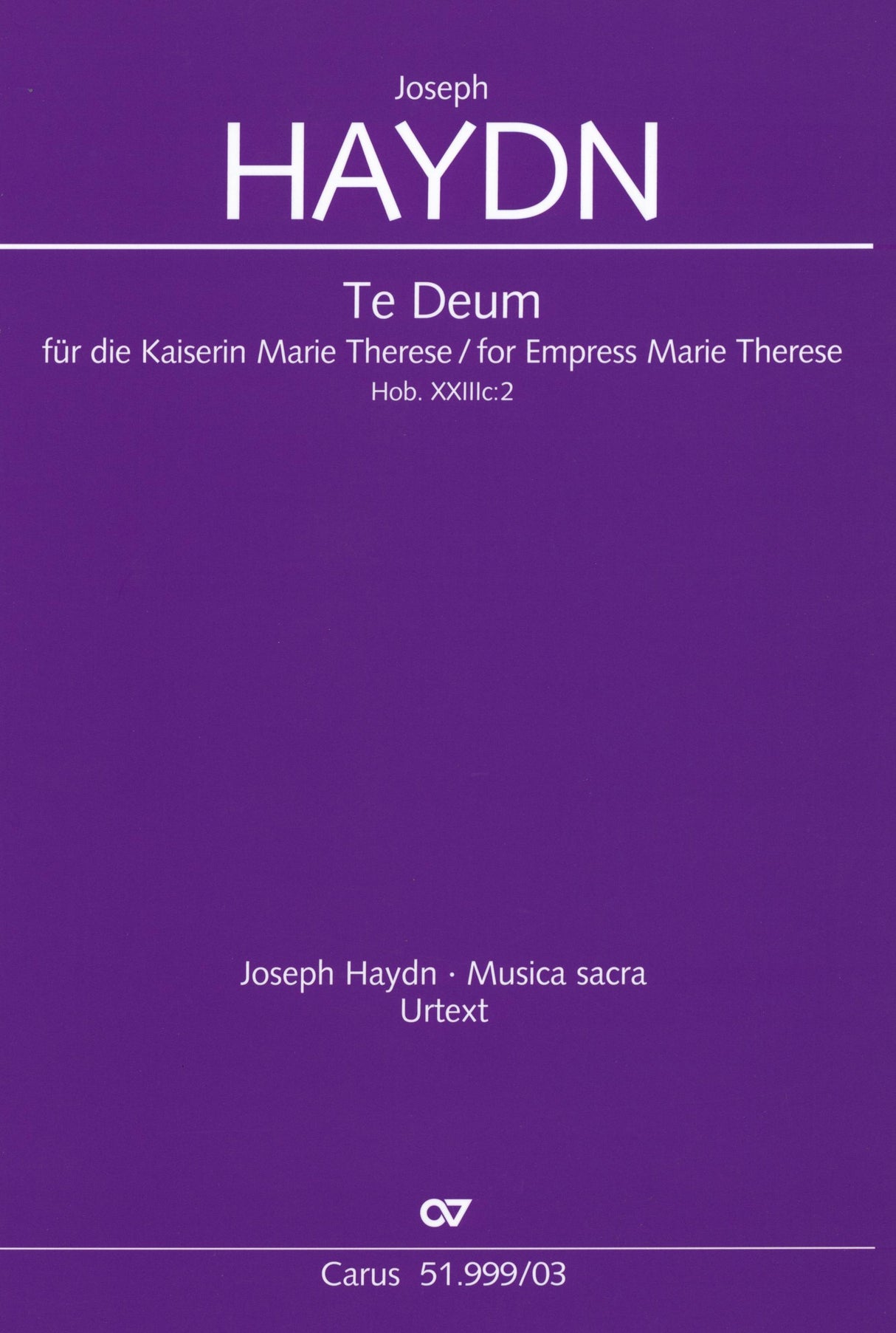 Haydn: Te Deum, Hob. XXIIIc:2