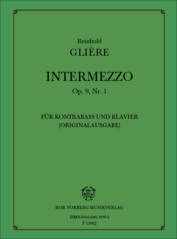 Glière: Intermezzo, Op. 9, No. 1