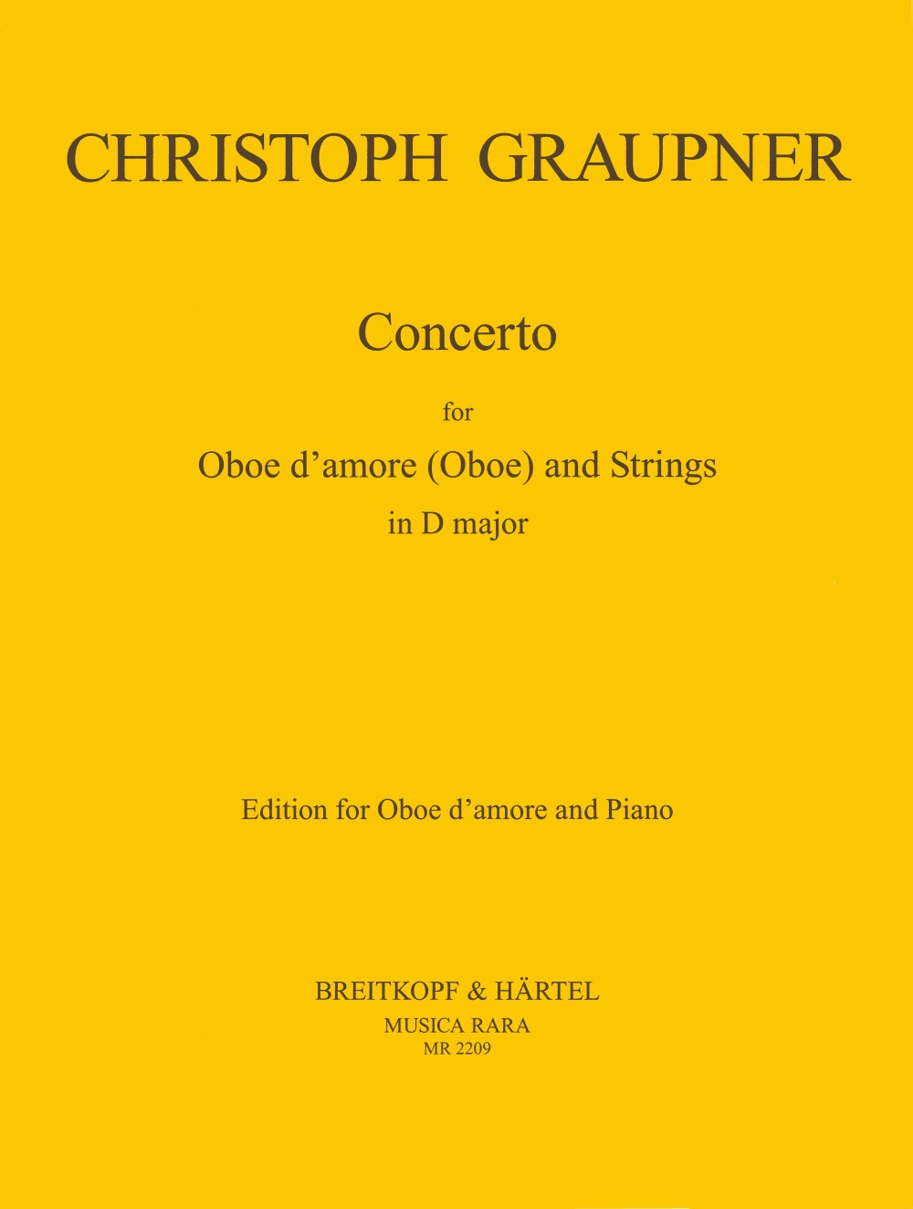 Graupner: Oboe Concerto in D Major