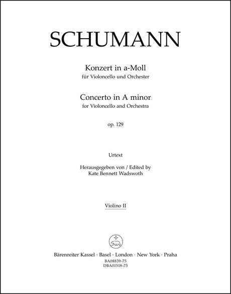 Schumann: Cello Concerto in A Minor, Op. 129