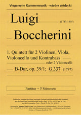 Boccherini: String Quintet No. 1 in B-flat Major, G 337, Op. 39, No. 1