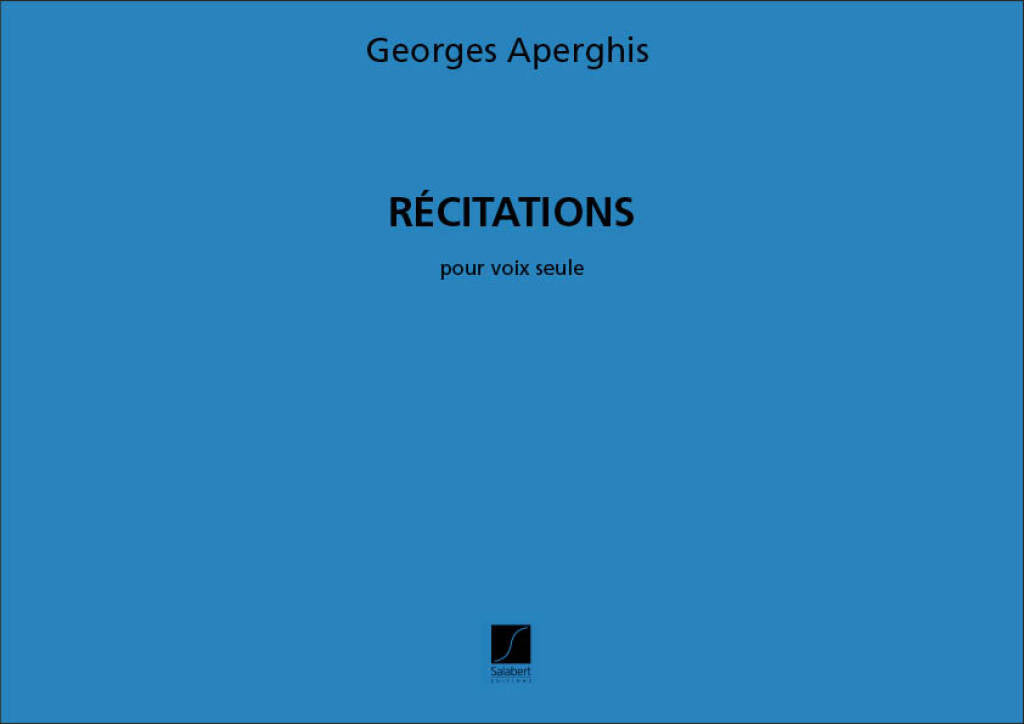 Aperghis: Récitations
