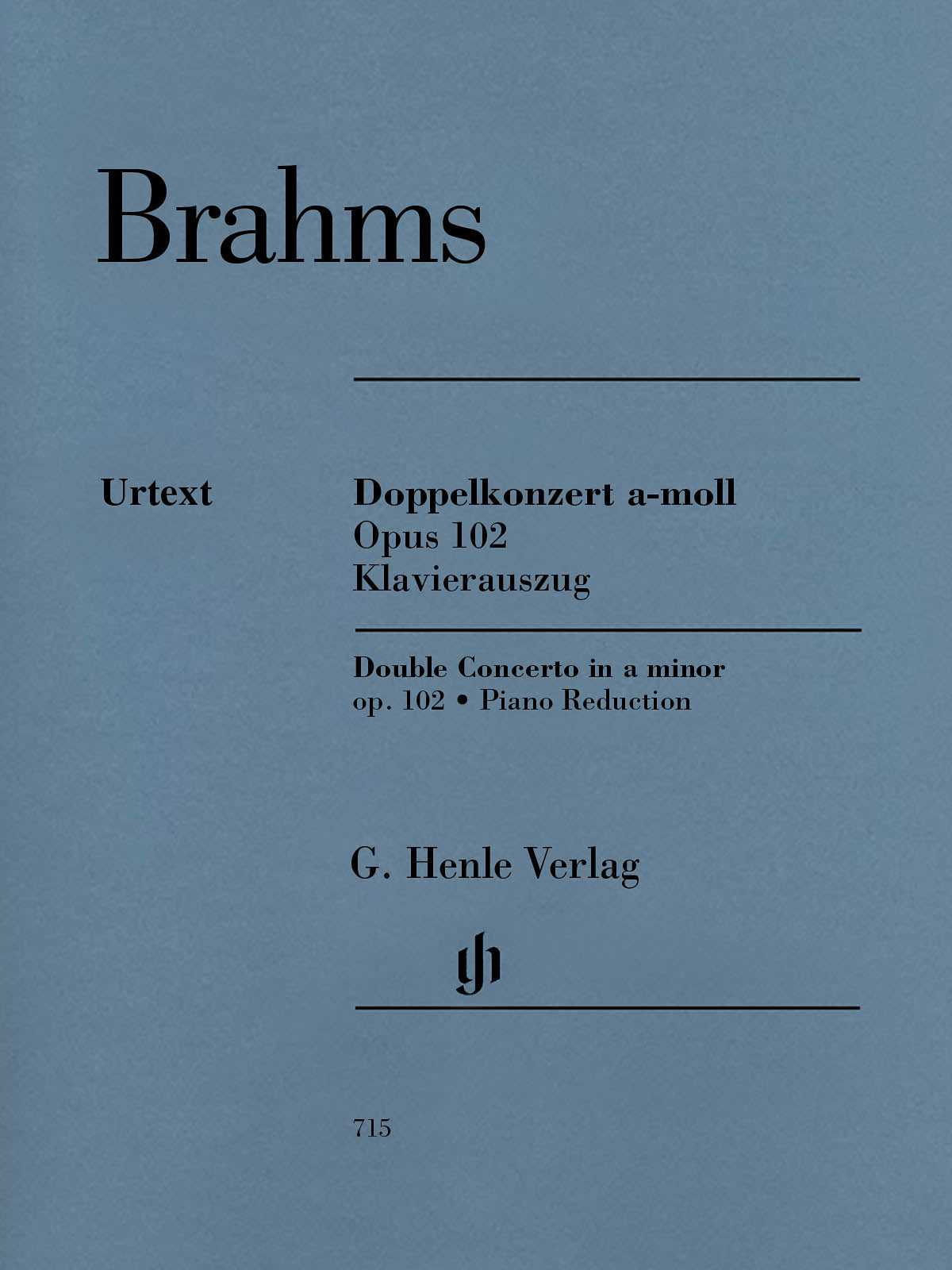 Brahms: Double Concerto in A Minor, Op. 102 – Ficks Music