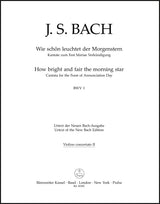 Bach: Wie schön leuchtet der Morgenstern, BWV 1