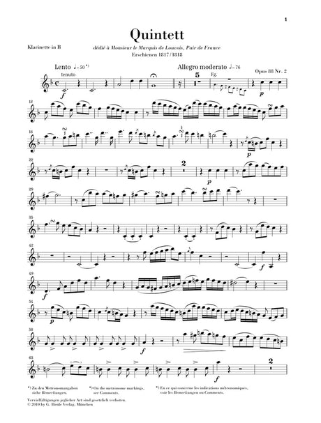 Reicha: Wind Quintet in E-flat Major, Op. 88, No. 2