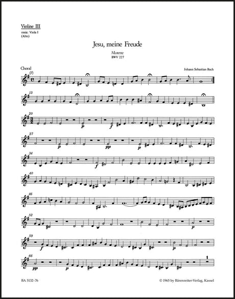 Bach: Jesu, meine Freude, BWV 227