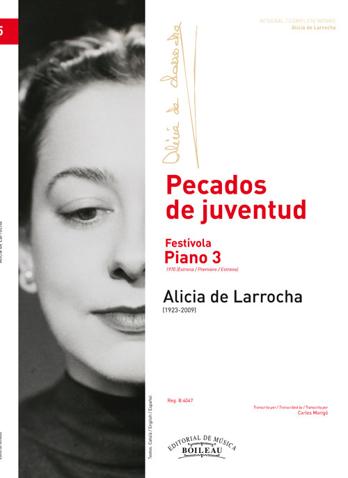De Larrocha: Pecados de juventud - Volume 5