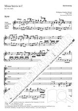 Mozart: Missa brevis in F Major, K. 192 (186f)