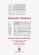 Brotons: Clarinet Quartet Concertino, Op. 145