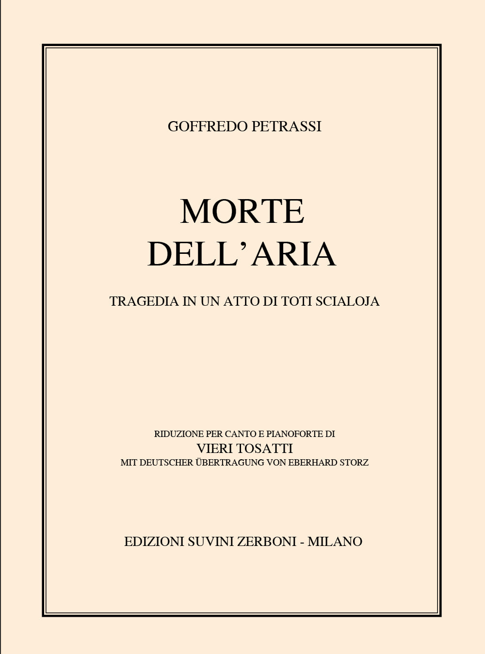 Petrassi: Morte dell'aria