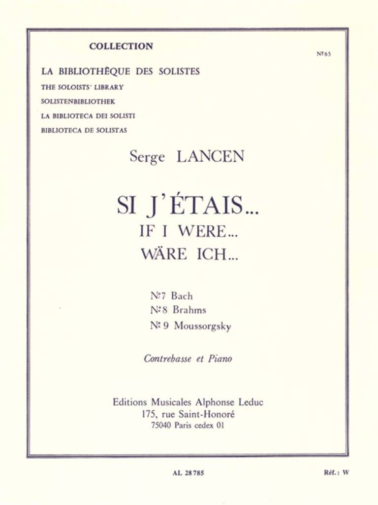 Lancen: Si J'etais... (Nos. 7-9)