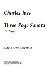 Ives: Three-Page Sonata
