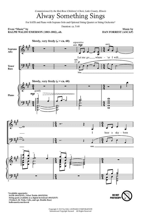 Forrest: Alway Something Sings