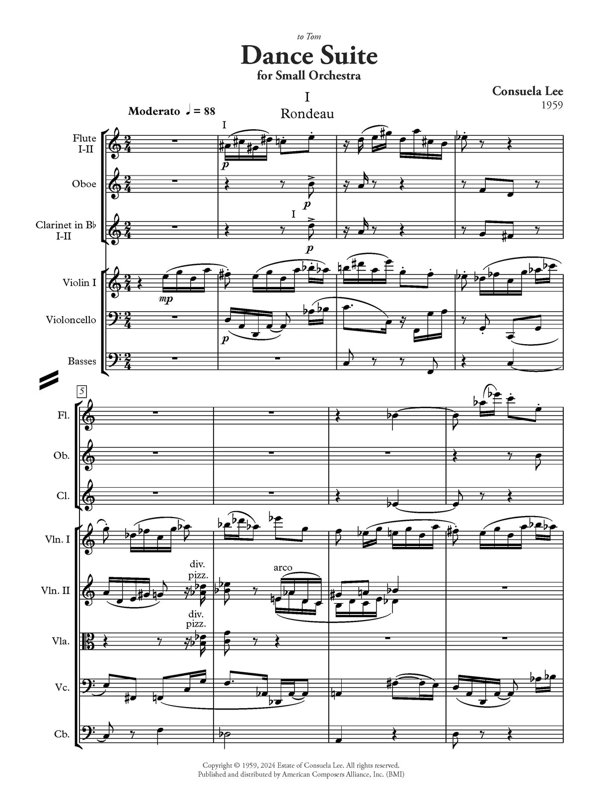 C. Lee: Dance Suite