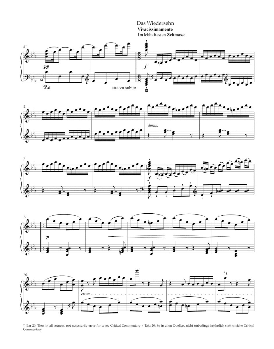 Beethoven: Piano Sonata No. 26 in E-flat Major, Op. 81a