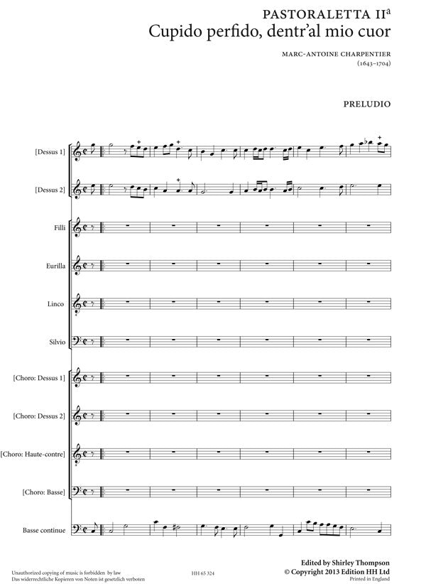 Charpentier: Cupido perfido, dentr'al mio cuor