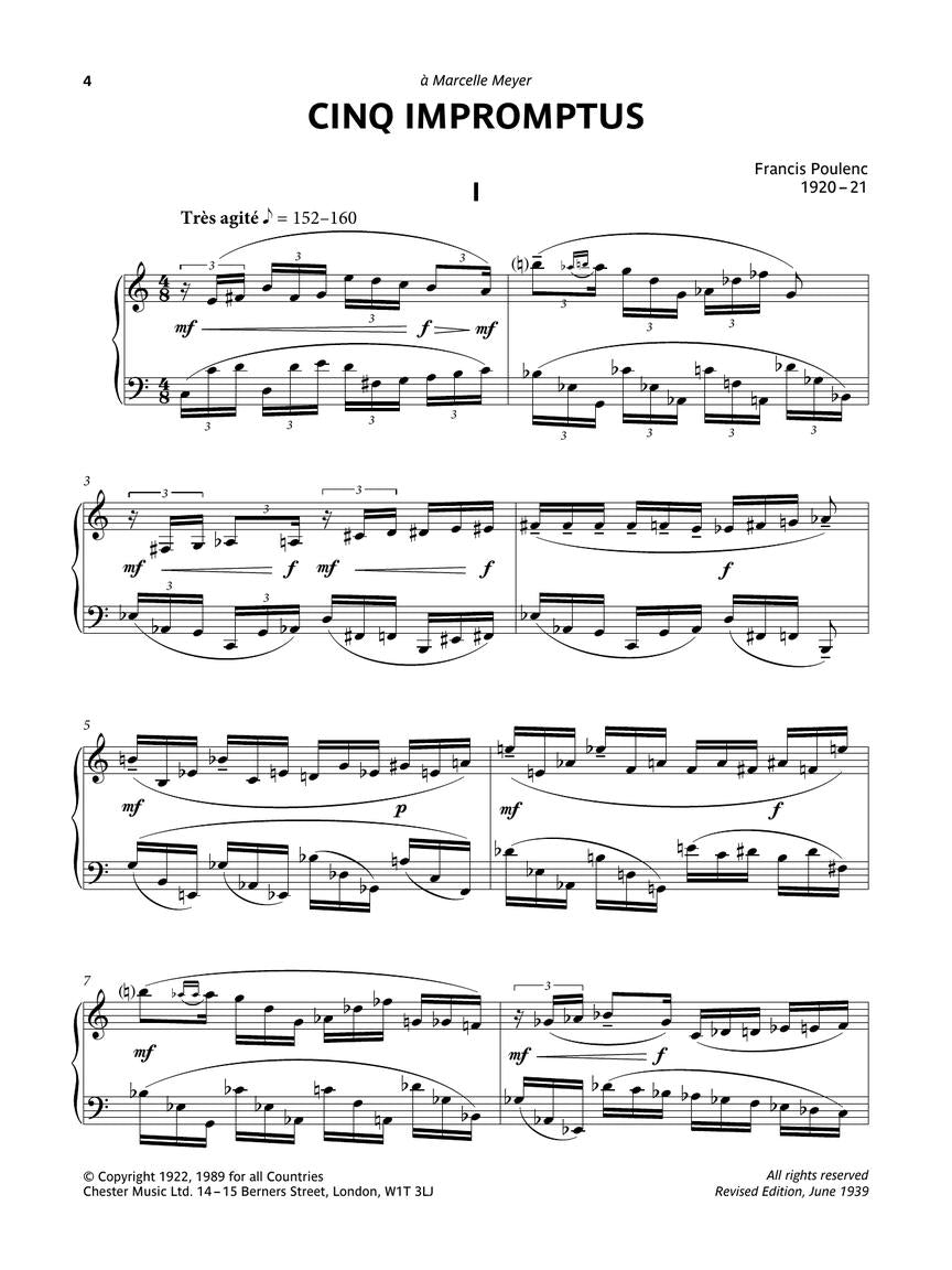Poulenc: Selected Piano Pieces – Ficks Music