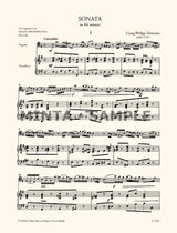 Telemann: Sonata in E Minor (arr. for bassoon & piano)