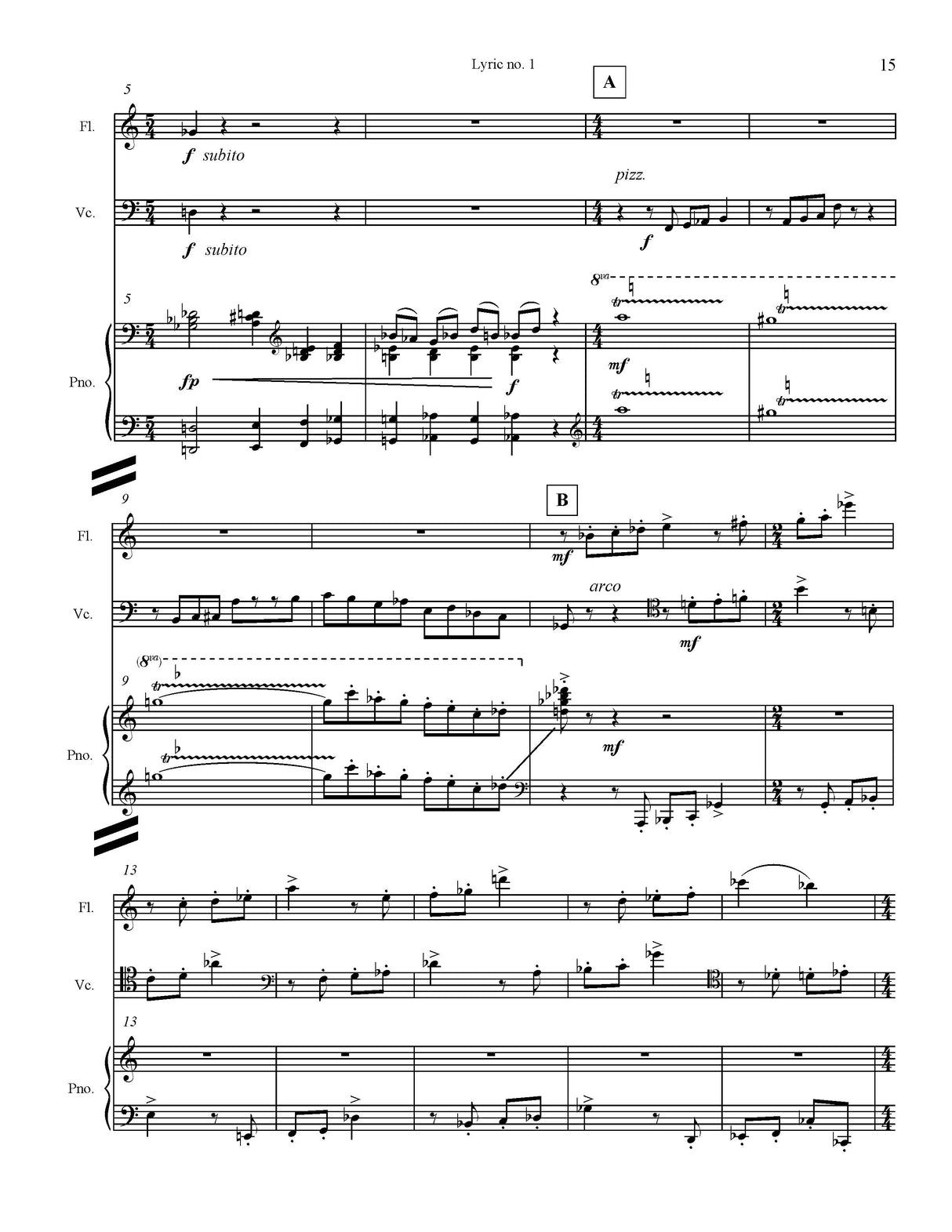 Richardson: Lyric No. 1