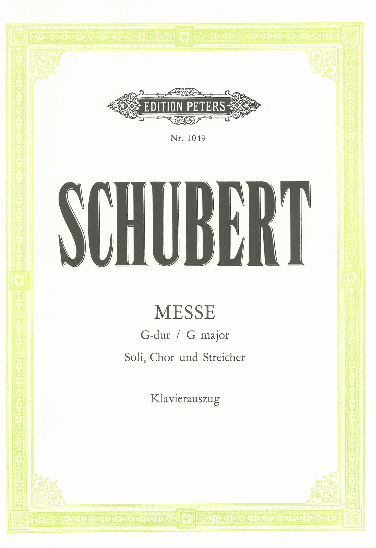 Schubert: Mass No. 2 in G Major, D 167