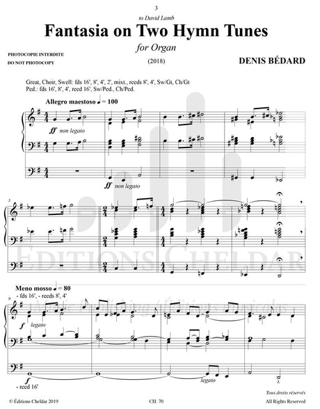 Bédard: Fantasia on 2 Hymn Tunes