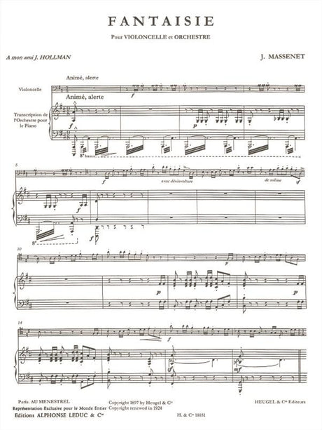 Massenet: Fantasy (Fantaisie)