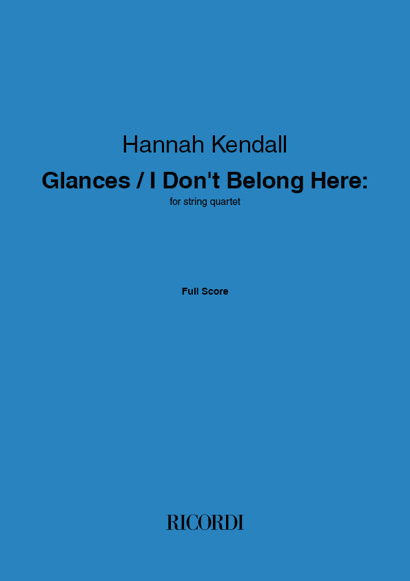 Kendall: Glances / I Don't Belong Here