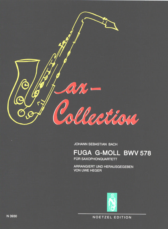 Bach: Fugue in G Minor, BWV 578 (arr. for sax quartet)
