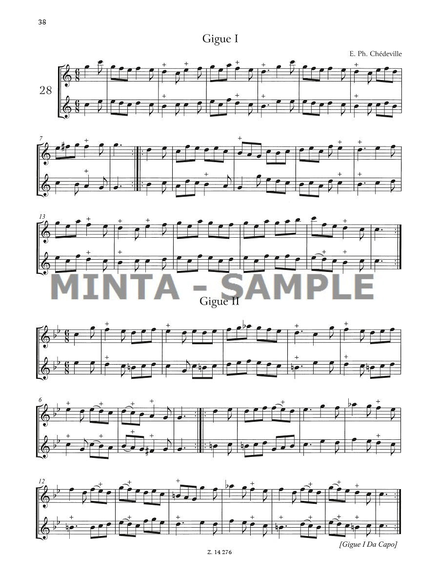 Baroque Dances for 2 Treble Recorders