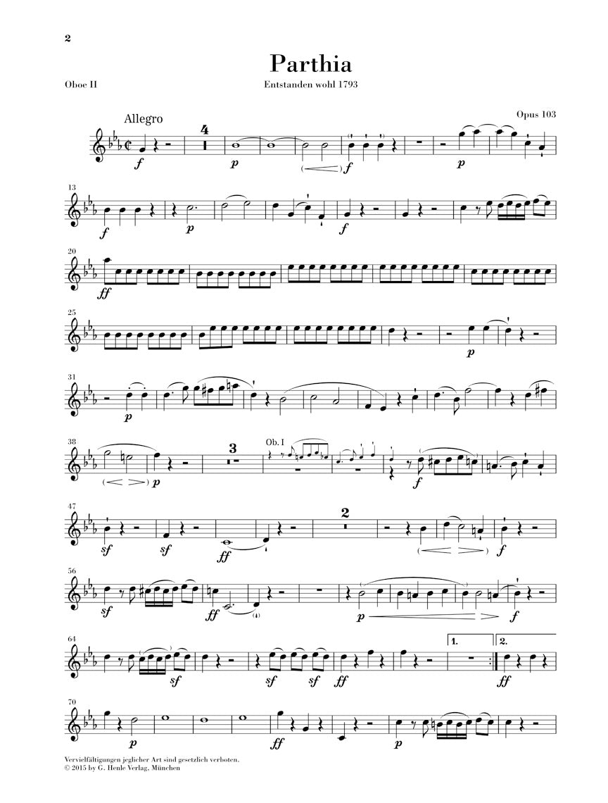 Beethoven: Parthia, Op. 103 and Rondo, WoO 25