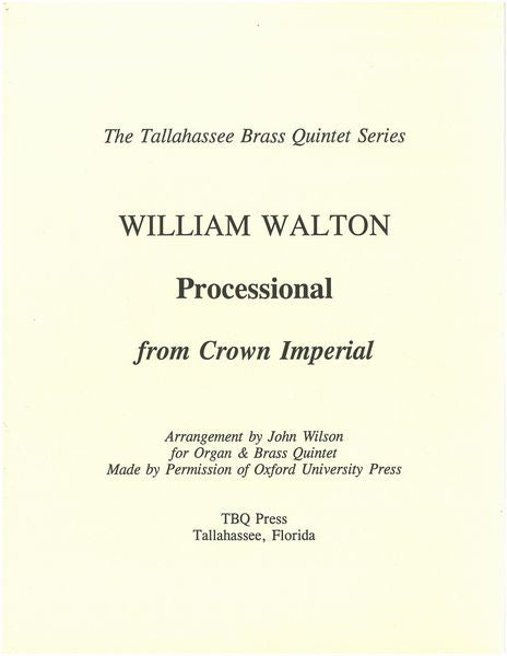 Walton: Processional (arr. for organ & brass quintet)