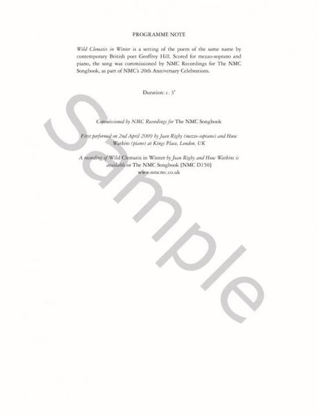 Howard: Wild Clematis in Winter