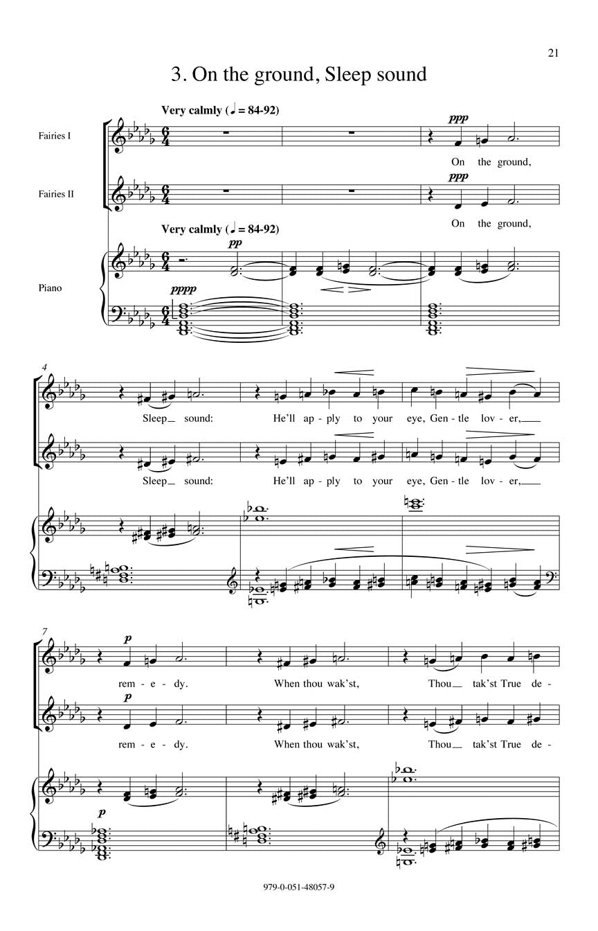 Britten: A Midsummer Night's Dream – A Choral Suite (arr. for children's choir)