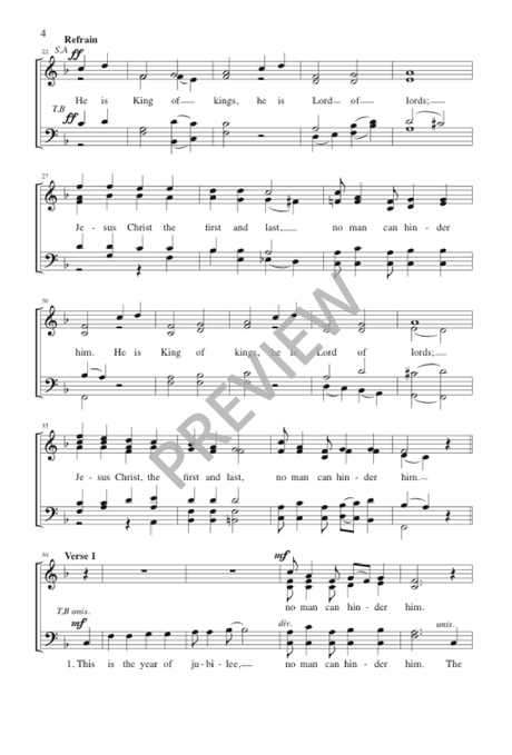 Fanfare and Processional (arr. for SATB and Brass)