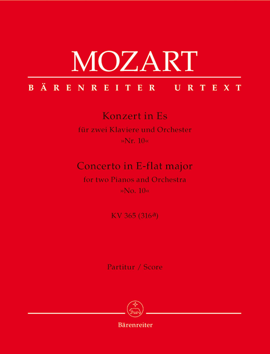 Mozart: Concerto for Two Pianos No. 10 in E-flat Major, K. 365